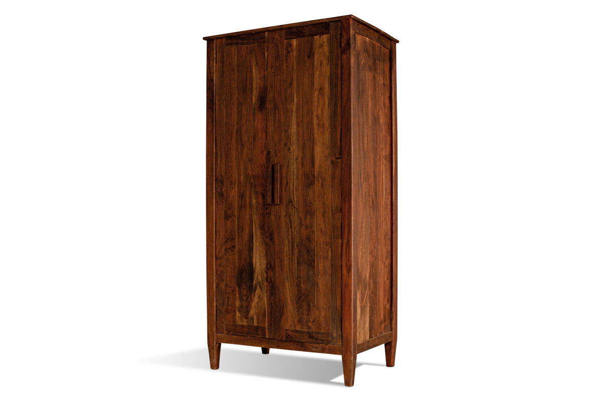 Anbu Acacia Wardrobe - Washed Walnut