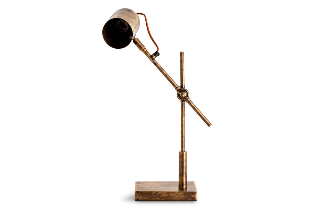 Thenkara Directional Desk Lamp - Antique Brass