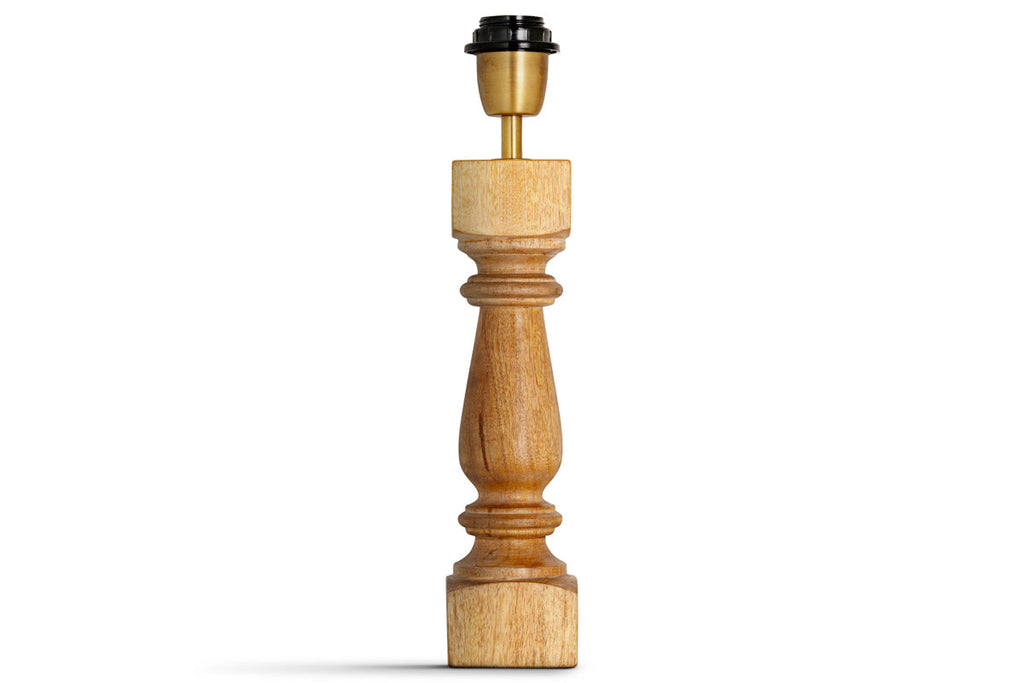 Hega Mango Wood Lamp Base - Natural