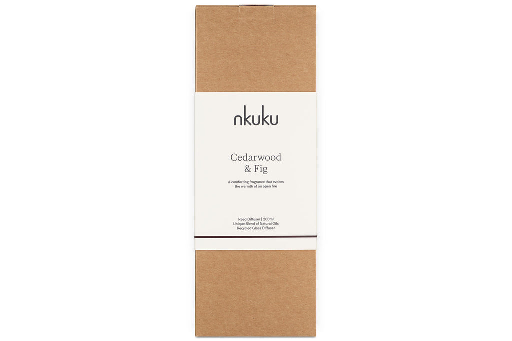 Cedarwood & Fig Reed Diffuser - Frosted Black