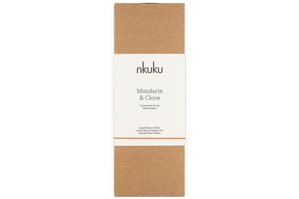 Mandarin & Clove Reed Diffuser - Antique Gold