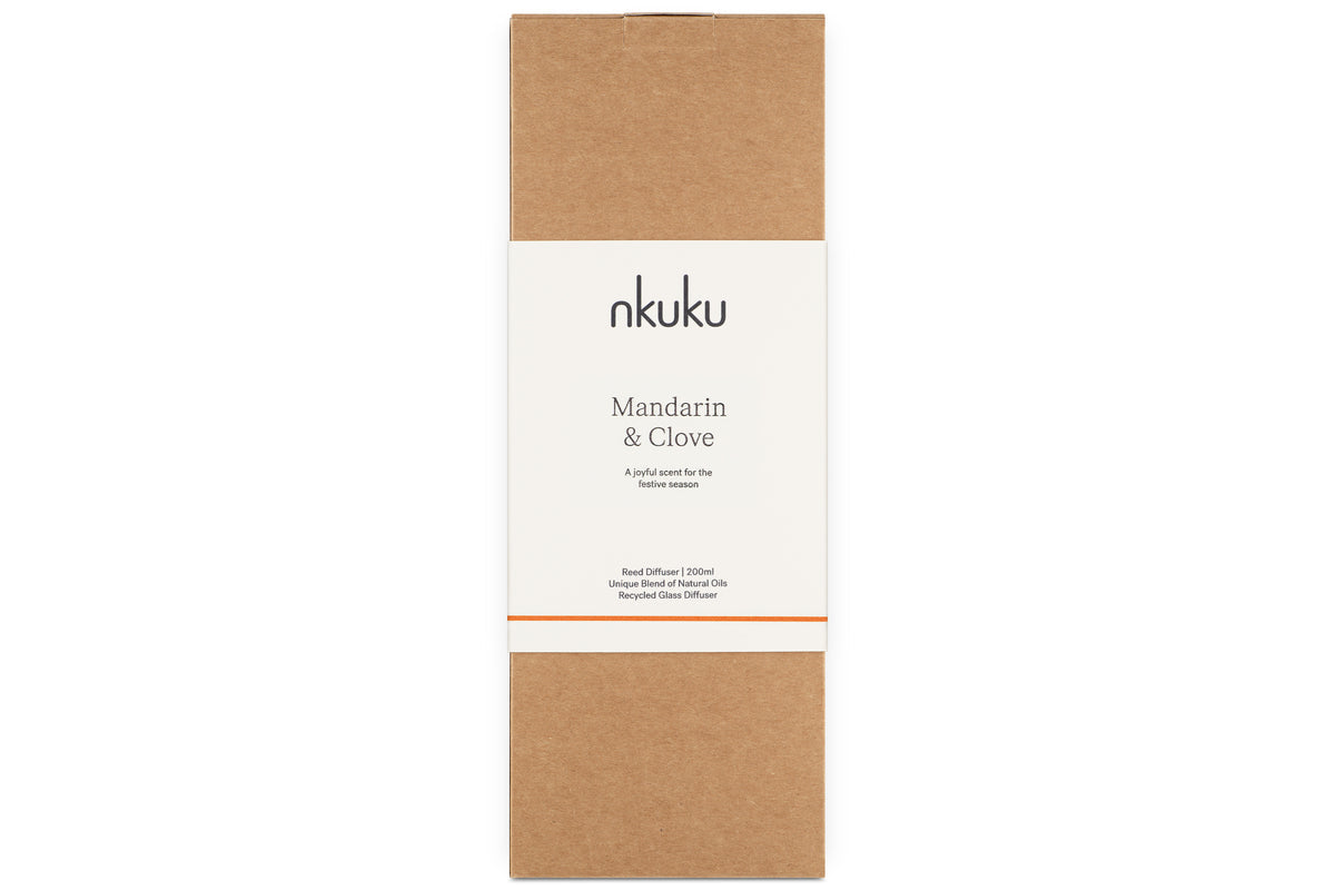 Mandarin & Clove Reed Diffuser - Antique Gold