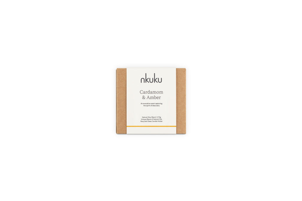 Cardamom & Amber 1 Wick Scented Candle - Aged Smoke - 1 Wick