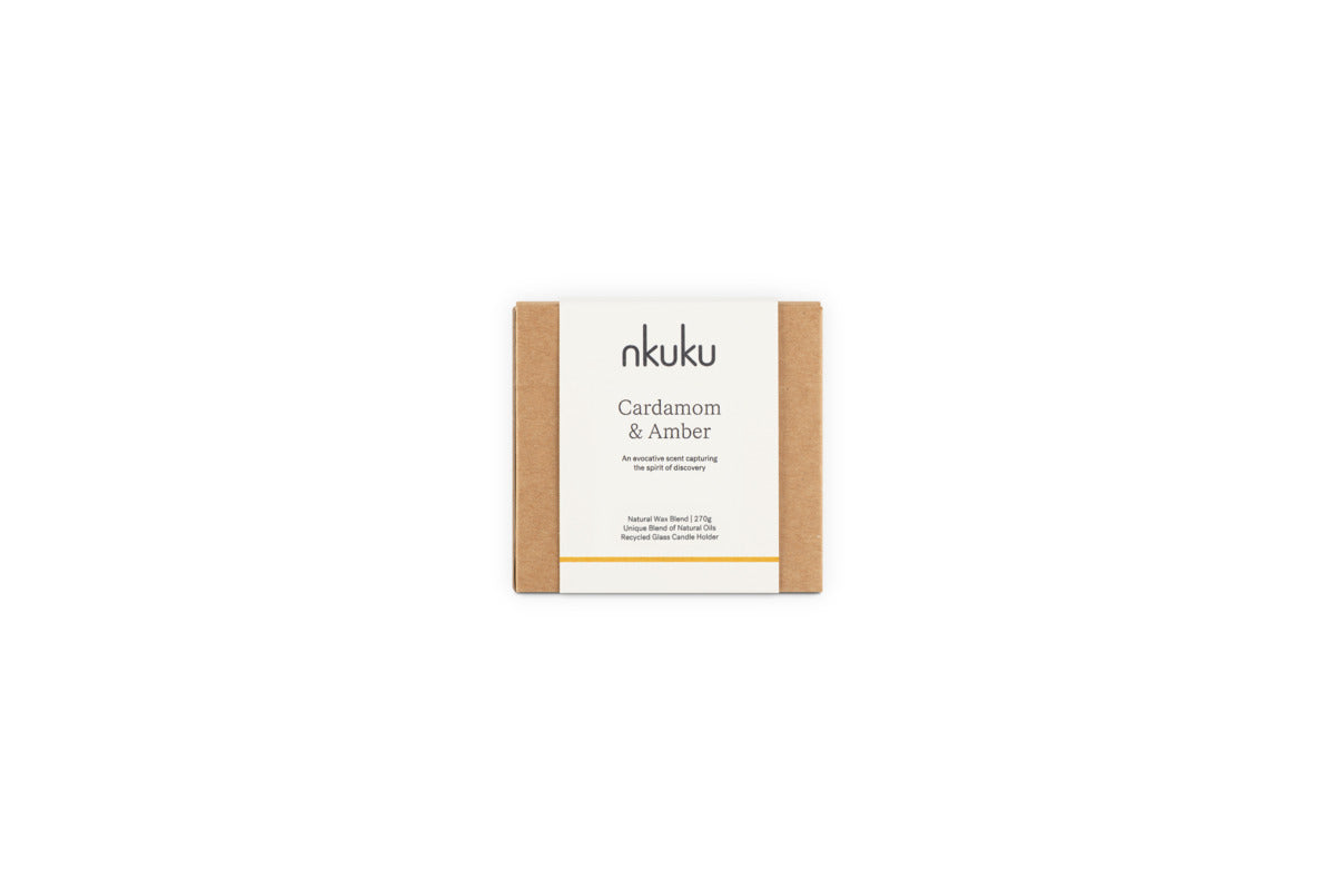 Cardamom & Amber 1 Wick Scented Candle - Aged Smoke - 1 Wick