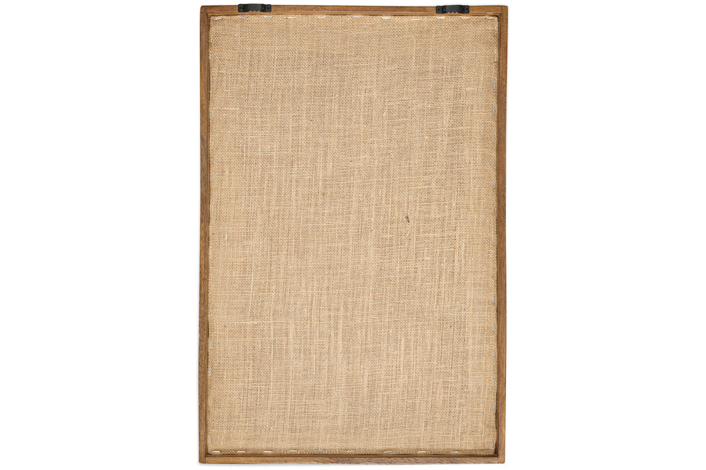 Samaya Hand Stitched Wall Art - Natural