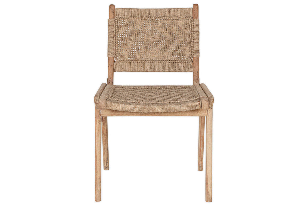 Vinay Woven Armless Dining Chair - Natural