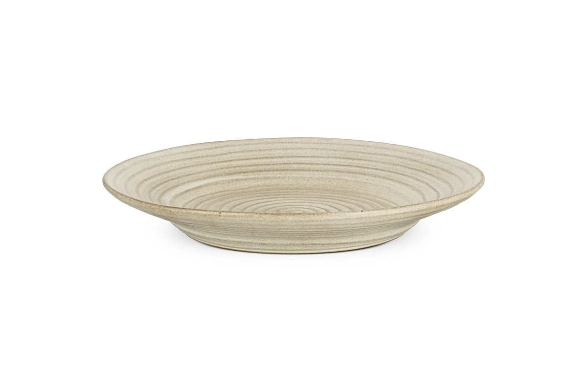 Valinha Earthenware Round Platter - Grey