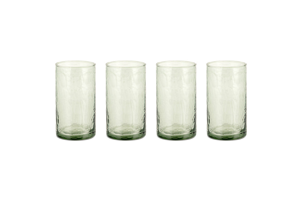 Yala Hammered Highball - Sage Green (Set of 4)