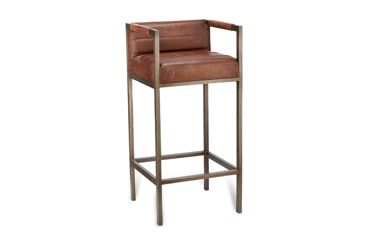 Wamma Leather Bar Chair