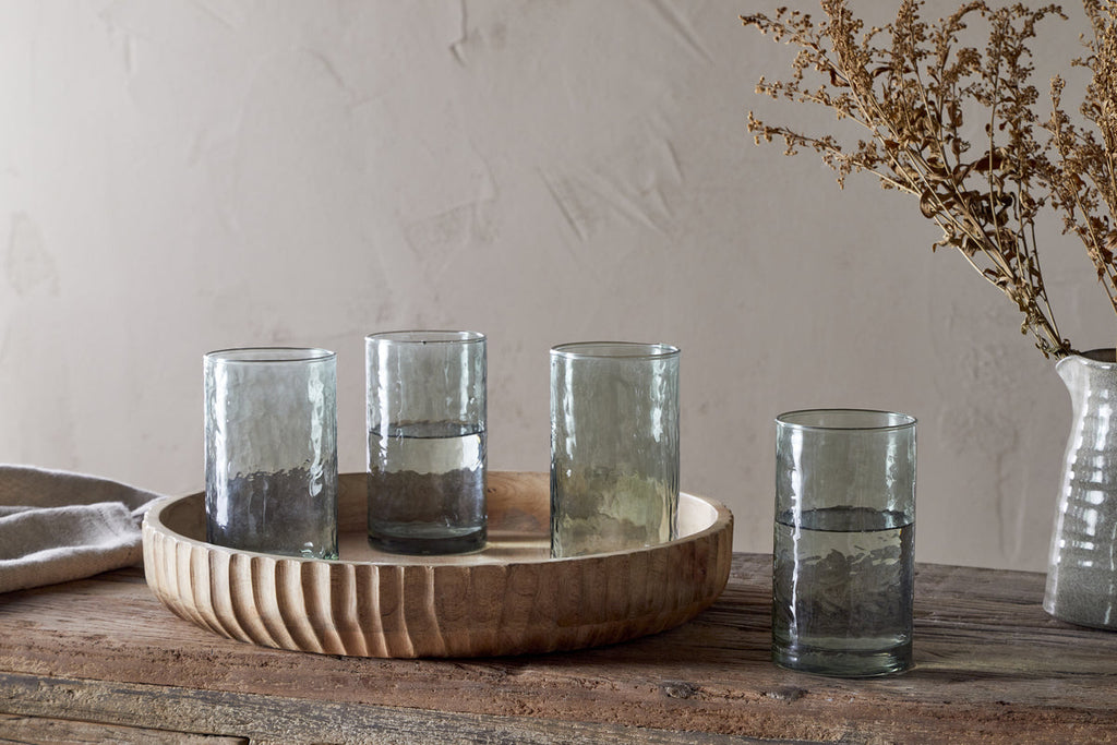 Yala Hammered Highball - Sage Green (Set of 4)