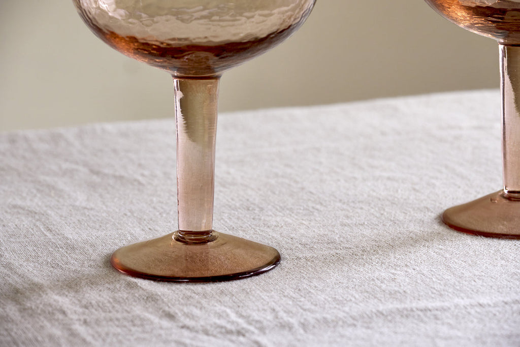 Yala Hammered Gin Glass - Dusty Terracotta (Set of 2)