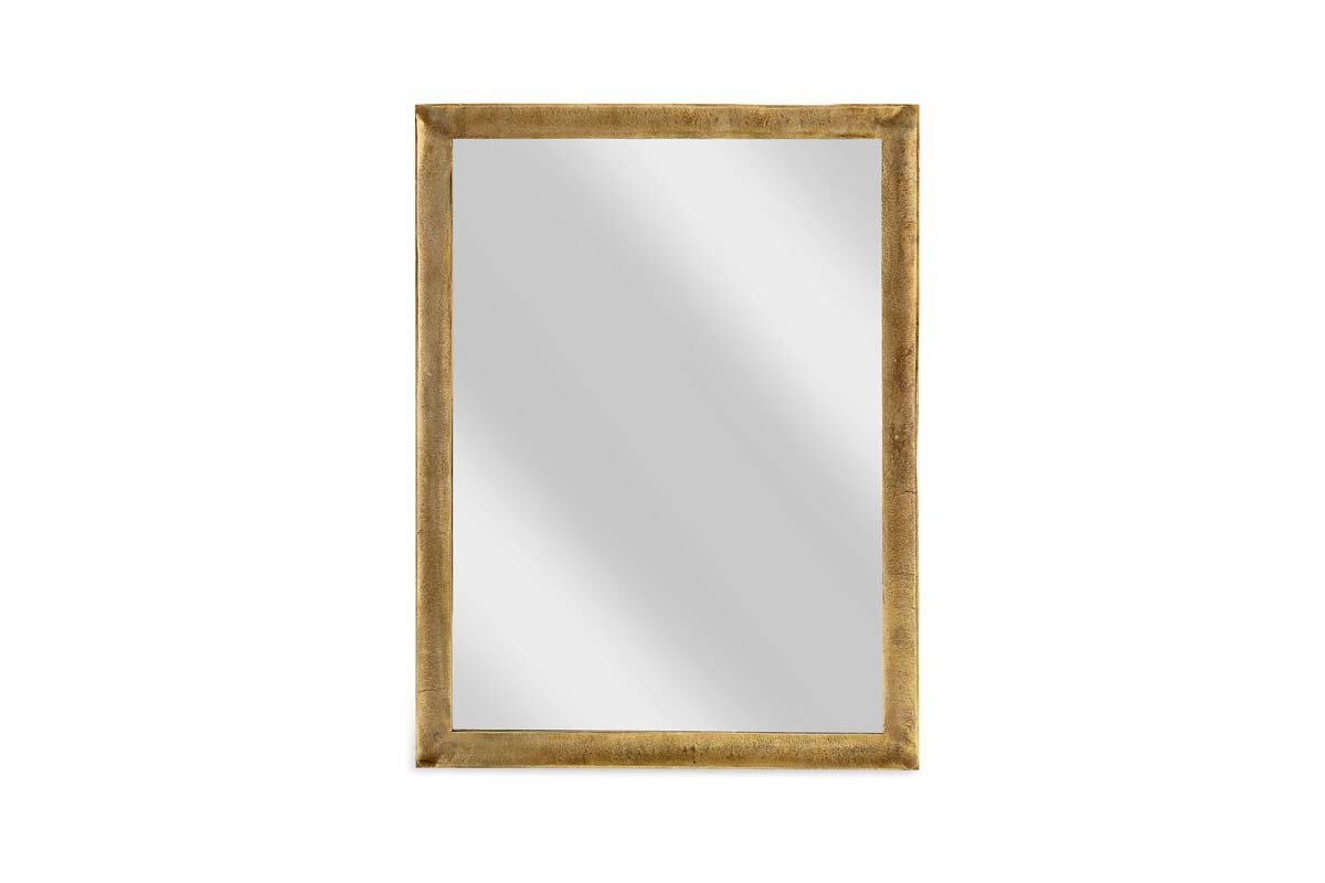 Yadur Rectangular Mirror - Antique Brass - Large