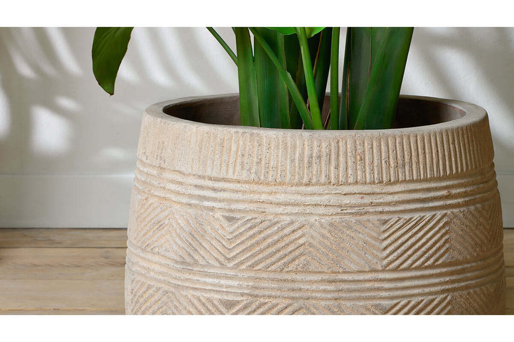 Zadie Terracotta Planter - Natural - Large