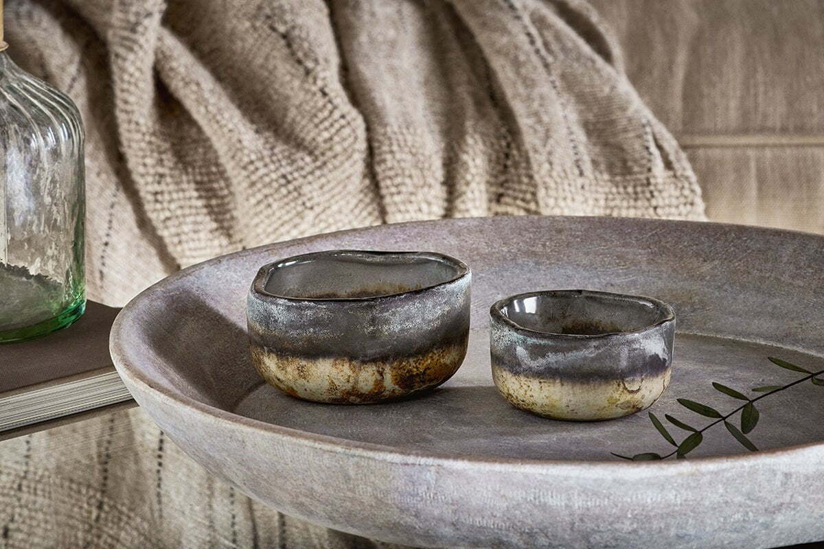 Janka Tealight Holders - Charcoal (Set of 2)