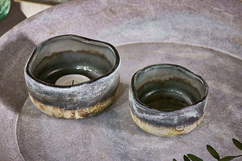 Janka Tealight Holders - Charcoal (Set of 2)