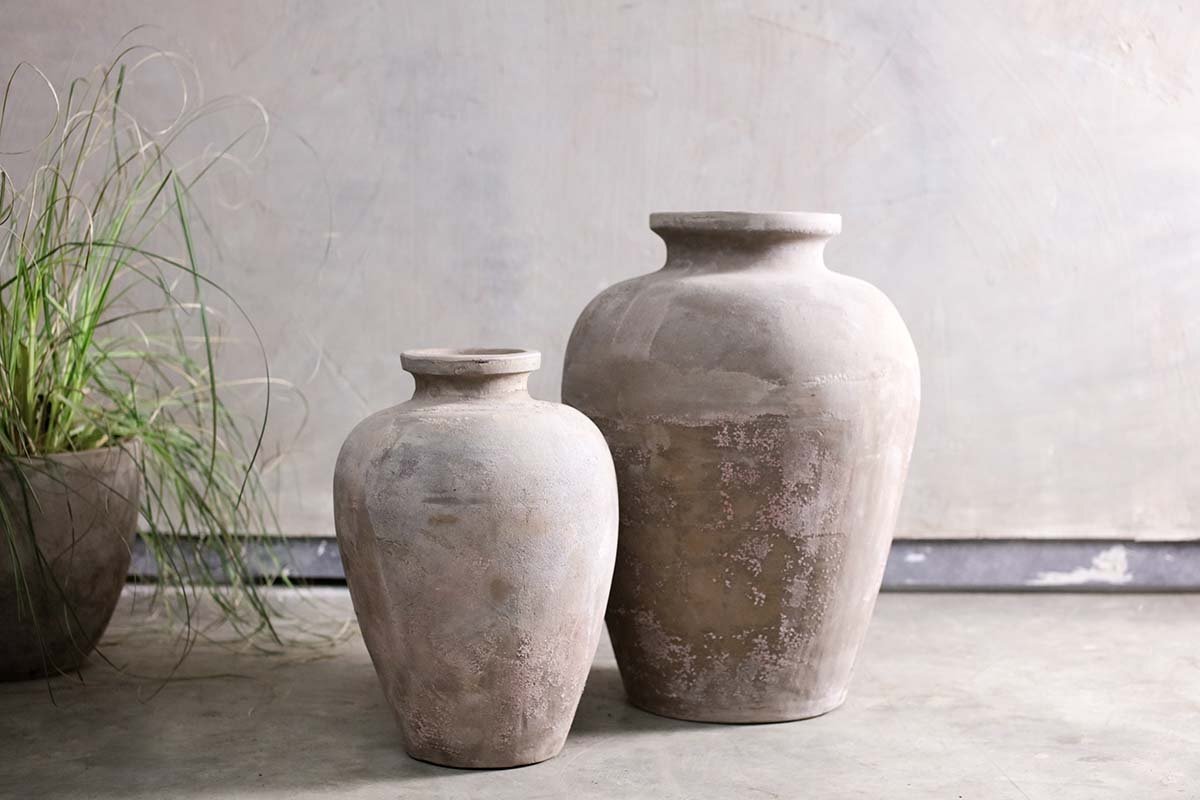 Affiti Clay Tapered Pot - Large